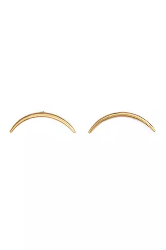 Golden arch stud earrings