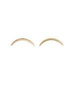Golden arch stud earrings