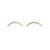 Golden arch stud earrings