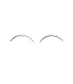 Silver arch stud earrings