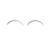 Silver arch stud earrings
