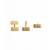 Golden biscuit stud earrings
