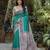 Women blue art silk handloom saree