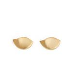 Golden drip stud earrings