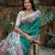Women blue art silk handloom saree