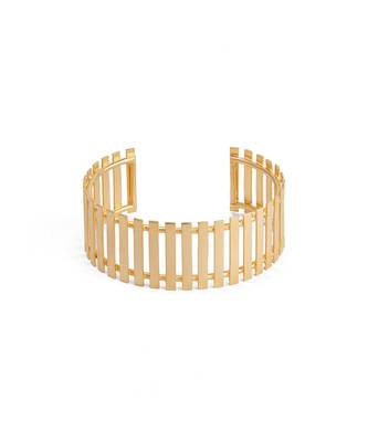 Golden adjustable cuff bracelet 1