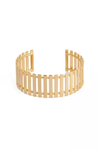Golden adjustable cuff bracelet