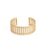 Golden adjustable cuff bracelet