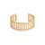 Golden adjustable cuff bracelet