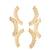 Golden kalachakra lattice earrings