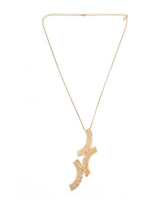 Golden kalachakra lattice vertical neckchain 1