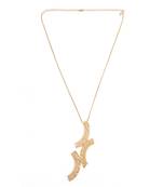Golden kalachakra lattice vertical neckchain