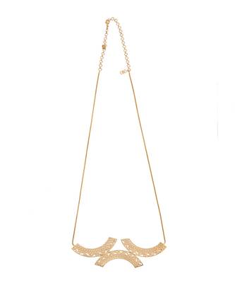 Golden arch pendant horizontal neckchain 1