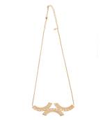 Golden arch pendant horizontal neckchain