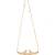 Golden arch pendant horizontal neckchain