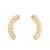 Golden kalachakra lattice ear climber
