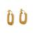 Golden threaded rectangular hoops