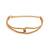 Golden threaded interlocked choker