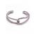 Silver threaded interlocked adjustable bracelet