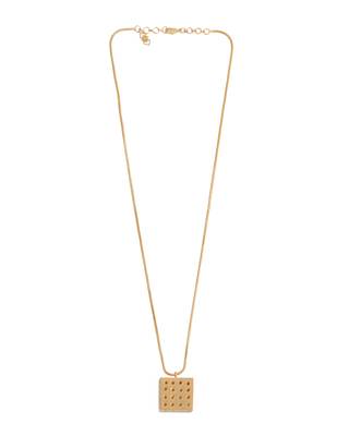 Gold  cubical pendant neckchain 1