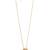 Gold  cubical pendant neckchain