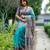 Women rama art silk handloom saree