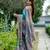 Women rama art silk handloom saree