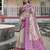 Women wine art silk handloom saree