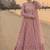 Anarkali Suit Set Peach Colour Gown Suit Set With Dupatta 