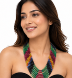 7 rows multilayer rainbow precious mala