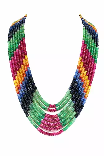 7 rows multilayer rainbow precious mala