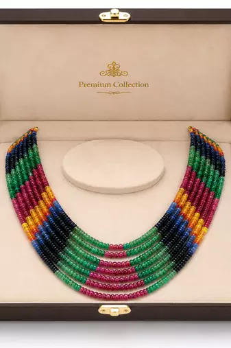 7 rows multilayer rainbow precious mala