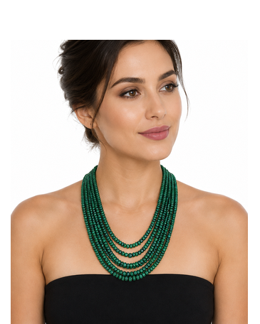  6 rows precious emeralds  1