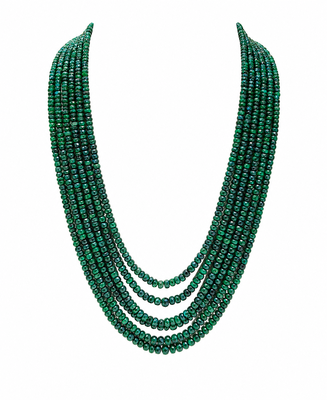  6 rows precious emeralds  3