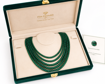  6 rows precious emeralds  4