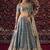 lovely grey fandy silk fabric Dori Zari , Sequence, Embroidered indian wedding lattest designer lehenga choli