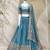 lovely grey fandy silk fabric Dori Zari , Sequence, Embroidered indian wedding lattest designer lehenga choli