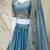 lovely grey fandy silk fabric Dori Zari , Sequence, Embroidered indian wedding lattest designer lehenga choli
