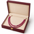 oval shape 2 rows precious ruby uncut 