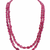 oval shape 2 rows precious ruby uncut 