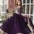 Purple faux georgette readymade anarkali suit with embroidery & zari work