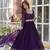 Purple faux georgette readymade anarkali suit with embroidery & zari work