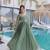 Pista silk readymade anarkali suit with embroidery & zari sequin  work