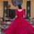 Rani Pink faux georgette readymade anarkali suit with embroidery & zari work