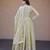 Green silk readymade anarkali suit with embroidery & zari sequin  work