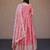 Peach silk readymade anarkali suit with embroidery & zari sequin  work