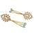 Kundan ear chain ear to hair chain green beads pearl bahubali jhumar rajputi bridal jewellery for women & girls