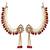 Kundan ear chain ear to hair chain green beads pearl bahubali jhumar rajputi bridal jewellery for women & girls