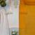 Cream heavy satin glass straight farshi salwar kameez dupatta set