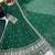 Green crunchy silk straight salwar kameez dupatta set